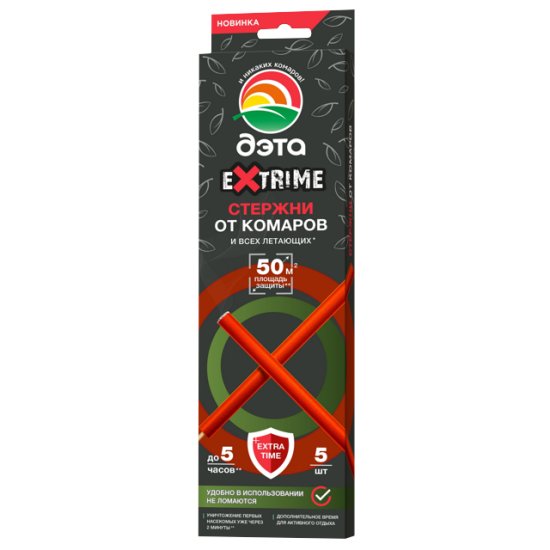 Стержни ДЭТА Exrime от комаров и летающих насекомых 5шт