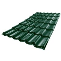 Металлочерепица 0,5 мм 2250x1180 мм RAL 6005 зеленый мох