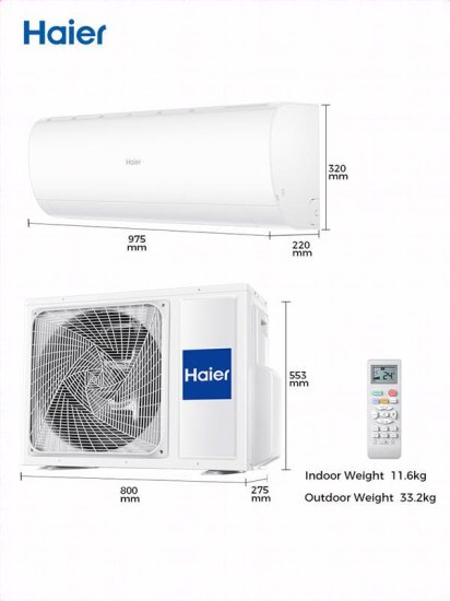 Сплит-система Haier HSU-18HPE103/R3/HSU-18HPE103 4800 Вт WI-FI охлаждение/обогрев
