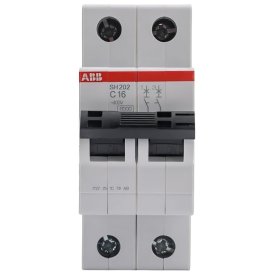 Выключатель автоматический двухполюсный ABB 16А С SH202 6.0кА