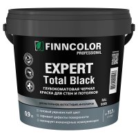 Краска интерьерная Finncolor Expert Total Black черная 0,9 л
