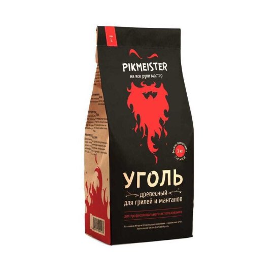 Уголь древесный 3 кг Pikmeister