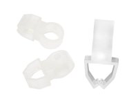 Кронштейн для штанги Domlegrand Кантри пластик цвет прозрачный 4 см 2 шт.