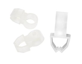 Кронштейн для штанги Domlegrand Кантри пластик цвет прозрачный 4 см 2 шт.