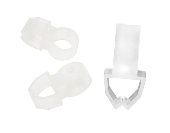 Кронштейн для штанги Domlegrand Кантри пластик цвет прозрачный 4 см 2 шт.