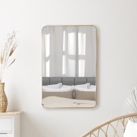 Зеркало декоративное KREAFORTA Kamau прямоугольное 60x90 см металл цвет золотистый