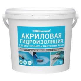 Гидроизоляция ариловая BITUMAST 7 кг, арт.4607952900417