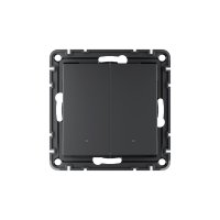 Умный выключатель сенсорный Systeme Electric AtlasDesign Smart (ATN001053Z) двухклавишный скрытая установка карбон