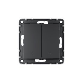 Умный выключатель сенсорный Systeme Electric AtlasDesign Smart (ATN001053Z) двухклавишный скрытая установка карбон