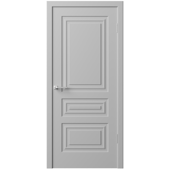 Дверь межкомнатная глухая Комфорт-3 70x220 см эмаль цвет гейнсборо с замком и петлями