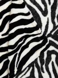 Плед Зебра 150x200 см фланель цвет черный