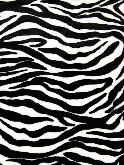 Плед Зебра 150x200 см фланель цвет черный