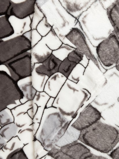 Плед Камешки 150x200 см фланель цвет серый