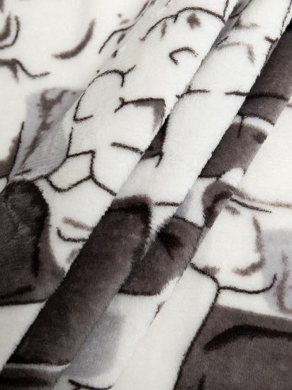 Плед Камешки 150x200 см фланель цвет серый