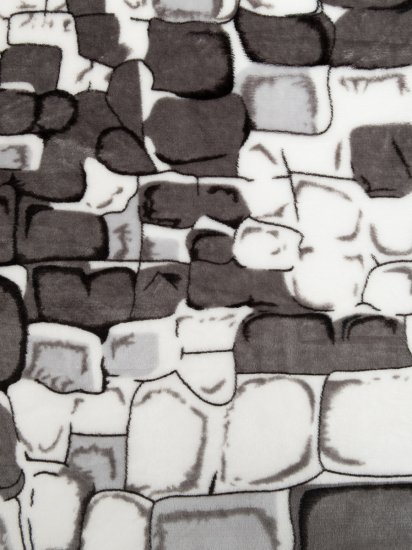 Плед Камешки 150x200 см фланель цвет серый