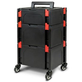 Комплект ящиков для инструмента JETTOOLS PRO 3 в 1 на колесах