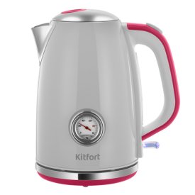 Чайник KITFORT КТ-6798 2200Вт 1,7л металл/пластик серо-бежевый