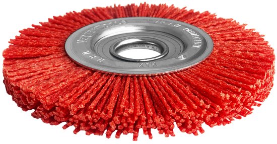 Щетка для УШМ дисковая Vertextools 125 мм, нейлон