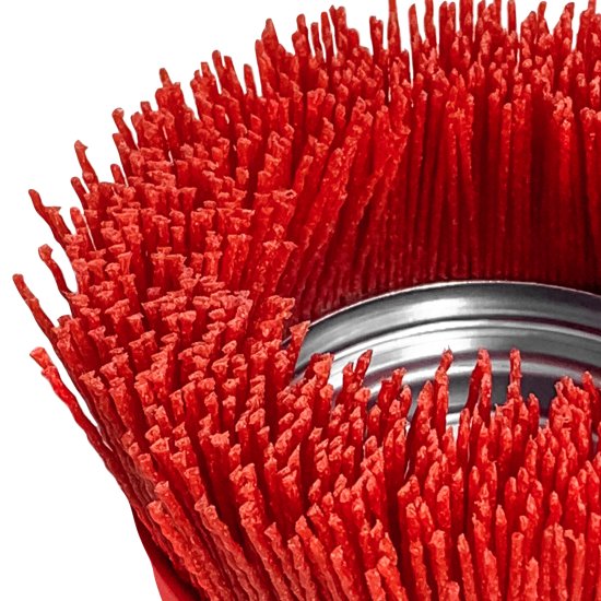 Щетка для УШМ чашечная Vertextools 100 мм, нейлон