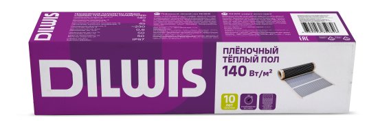 Инфракрасная пленка для теплого пола Dilwis 1 м2 140 Вт