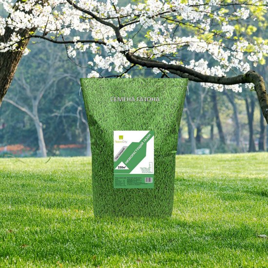 Семена газонной травы Настоящий низкорастущий Газон Сити 10 кг