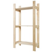 Стеллаж 3 полки 115x63x24см хвоя