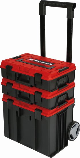 Кейс инструментальный системный на колесах Einhell E-Case Tower, пластик 3 шт.