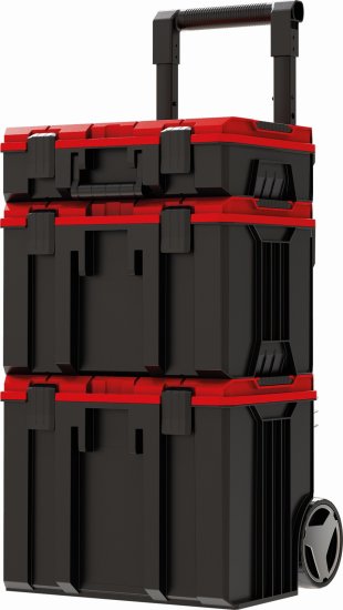 Кейс инструментальный системный на колесах Einhell E-Case Tower, пластик 3 шт.