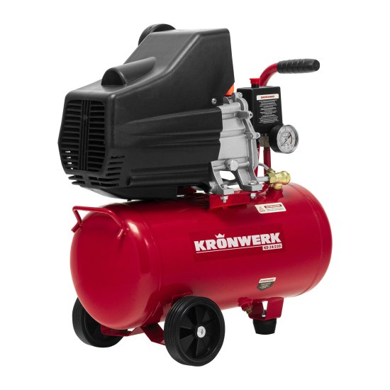 Компрессор сетевой поршневой масляный Kronwerk 58104, 24 л 220 л/мин