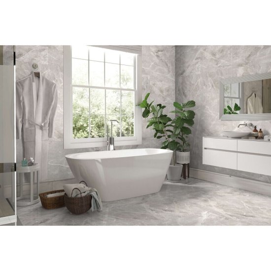 Керамогранит GlobalTile Tulip серый 600x600x8,3 мм (4 шт.=1,44 кв.м)
