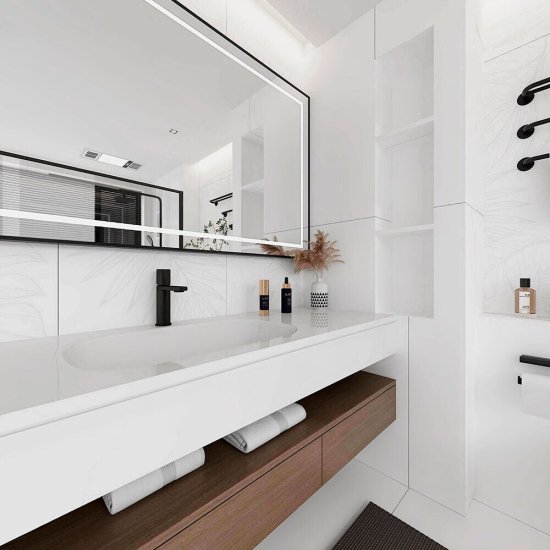 Керамогранит GlobalTile Lavina белый 1200х600х9,4 мм (2 шт.=1,44 кв.м)
