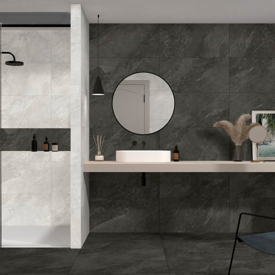 Керамогранит GlobalTile Newton черный 800х400х8,3 мм (5 шт.=1,6 кв.м)