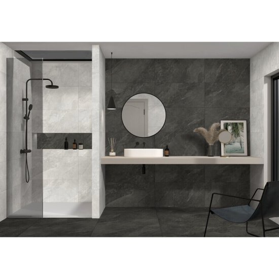Керамогранит GlobalTile Newton черный 800х400х8,3 мм (5 шт.=1,6 кв.м)