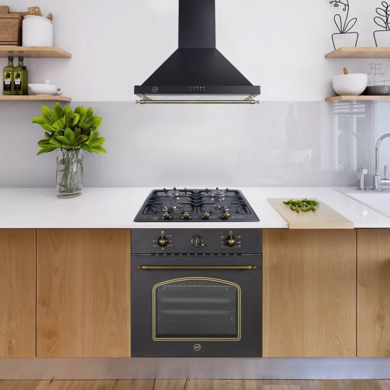 Кухонная вытяжка купольная MBS Magnolia 160 Black 60 см черная