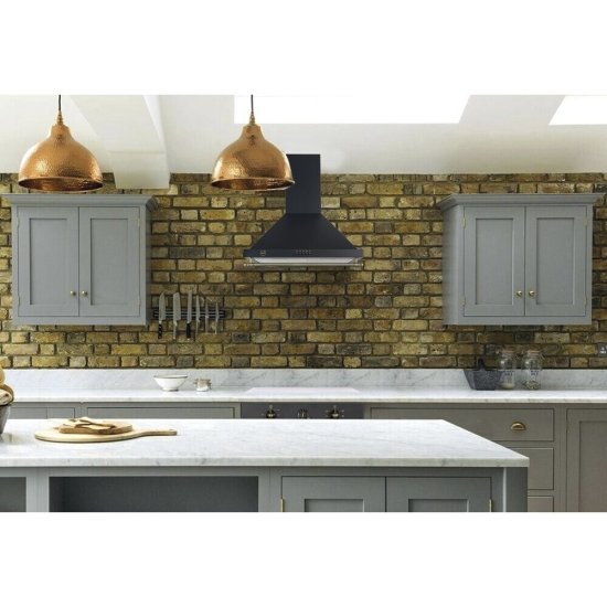 Кухонная вытяжка купольная MBS Magnolia 160 Black 60 см черная