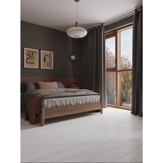 Ламинат 34 класс Norland Comfort+ Лумина серый 1,91 кв.м 8 мм с подложкой 2 мм с фаской влагостойкий