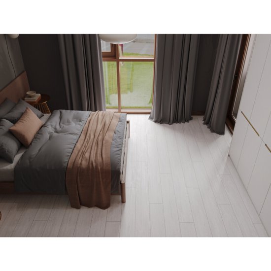 Ламинат 34 класс Norland Comfort+ Лумина серый 1,91 кв.м 8 мм с подложкой 2 мм с фаской влагостойкий