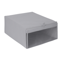 Коробка для обуви KONSENSA 28x15x35 см нетканый материал цвет серый