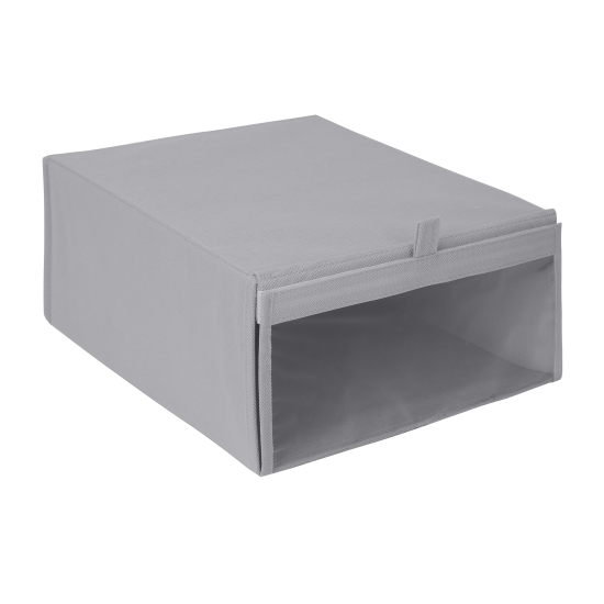 Коробка для обуви KONSENSA 28x15x35 см нетканый материал цвет серый