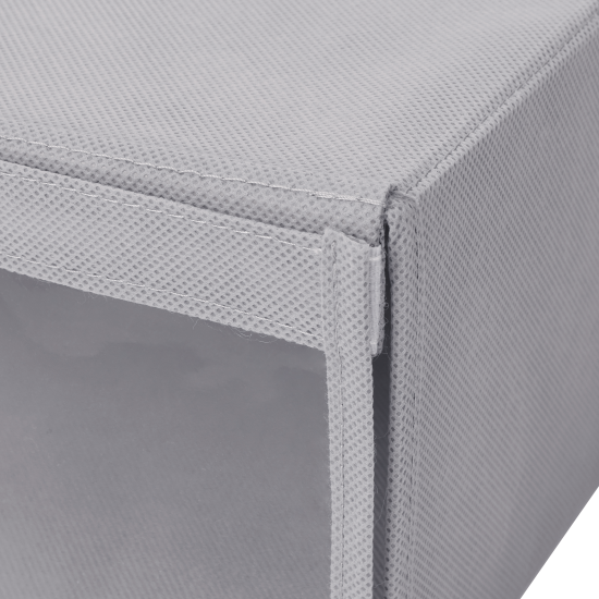 Коробка для обуви KONSENSA 28x15x35 см нетканый материал цвет серый