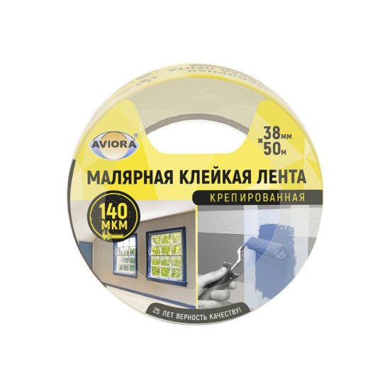 Лента малярная Aviora белая 38 мм 50 м (304-009)