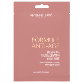 Маска для лица VIVIENNE SABO Formule Anti-ageОмолаживающая сДНКлосося 30мл