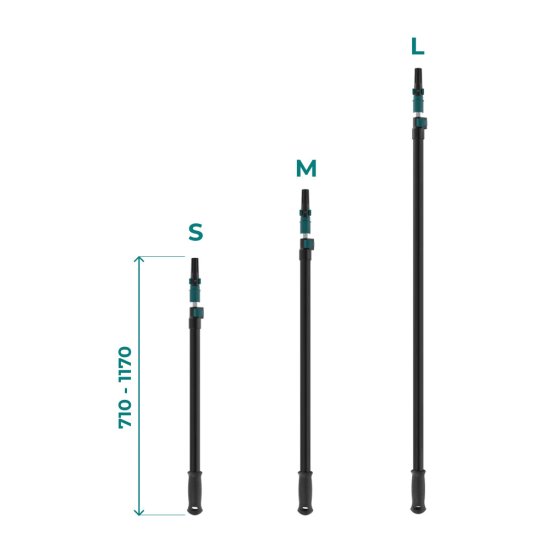 Стержень телескопический Lossew Q4 Stick S 1,1-1,17 м алюминиевый
