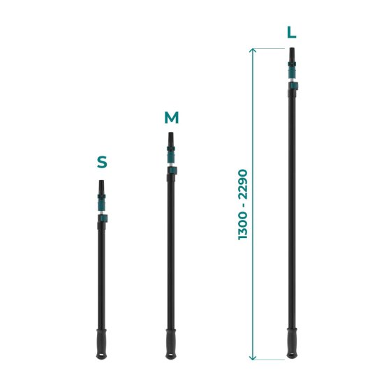 Стержень телескопический Lossew Q4 Stick L 1,3-2,28 м алюминиевый