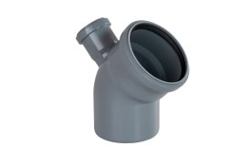 Отвод канализационный 45° 110x50 мм прямой полипропилен