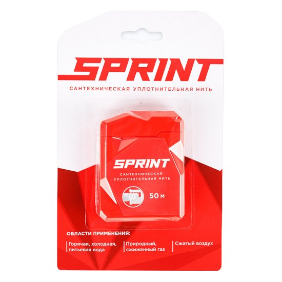 Нить для герметизации резьбы Sprint полимерная 50 м