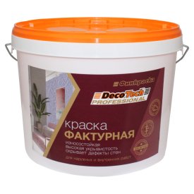 Краска декоративная Decotech фактурная белая 18кг, арт.1101423