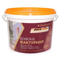 Краска декоративная Decotech фактурная белая 4,5кг, арт.1101424