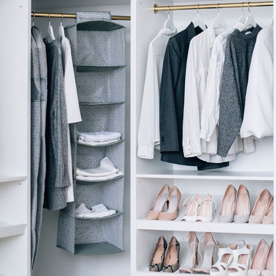 Чехол для одежды Орнамент 1300х600 мм серый