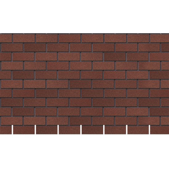 Панель фасадная гибкая Docke Standard Brick 1000х250 мм красная 2,5 кв.м